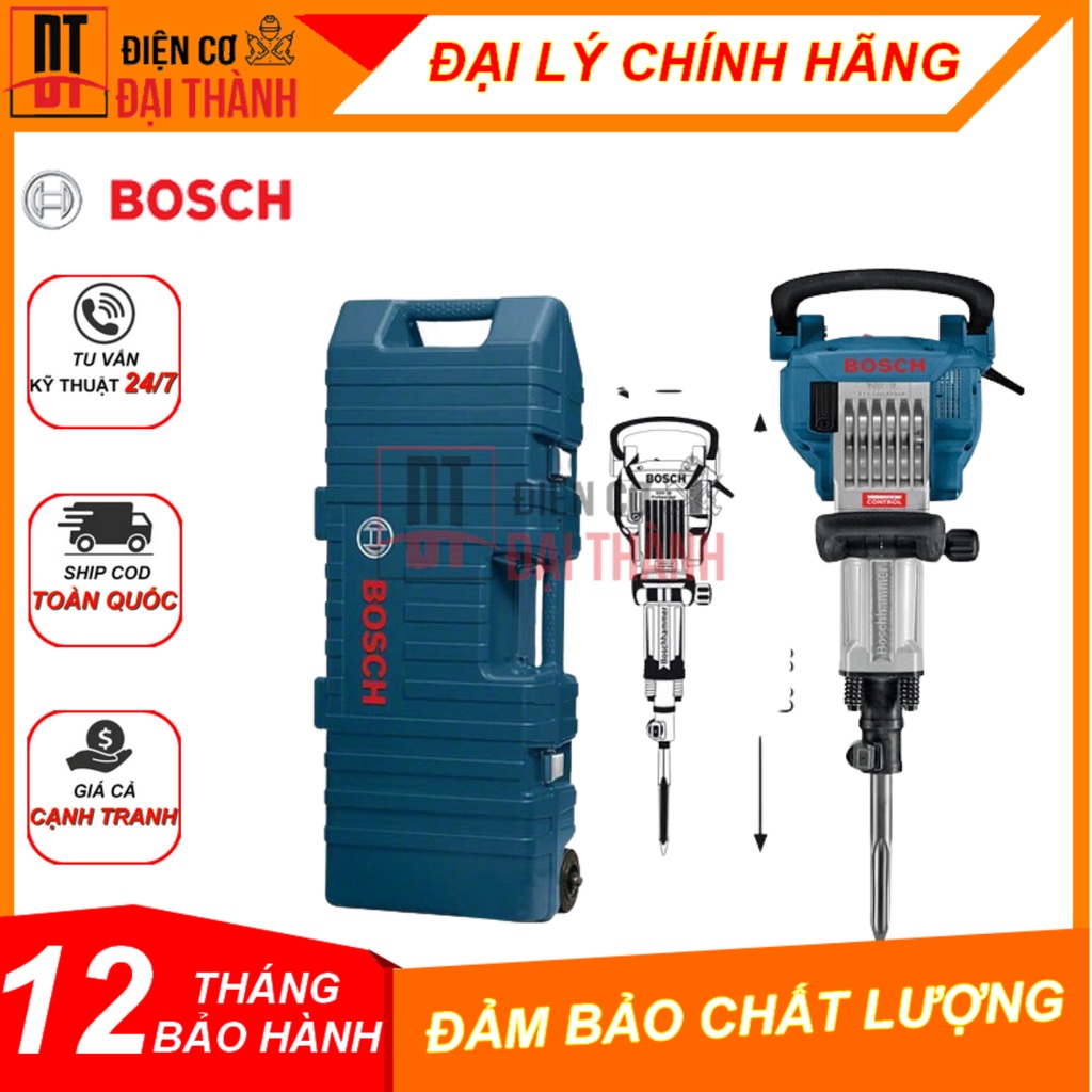 Máy khoan búa Bosch GSH 16-30 - Công suất mạnh mẽ, đa năng và bền bỉ