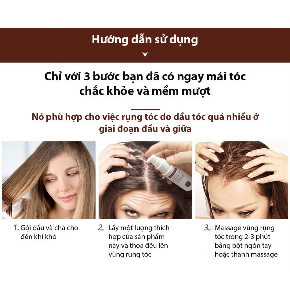 [Có Hàng Sẵn] VIBRANT GLAMOUR Tinh chất mọc tóc serum phục hồi &amp; nuôi dưỡng tóc hư tổn kích thích mọc tóc dạng xịt 30ml