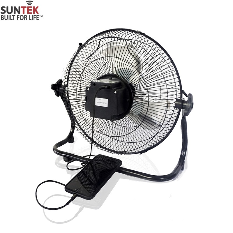 Quạt Để Bàn Sạc Tích Điện Năng Lượng Mặt Trời SUNTEK SF-01 25W kiêm Pin Dự Phòng - Hàng Chính Hãng - Bảo hành 2 năm