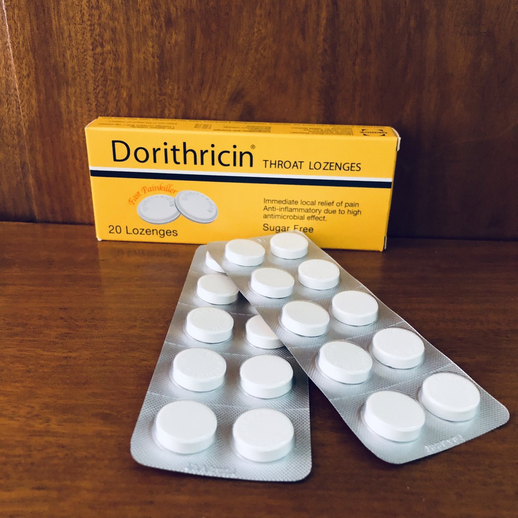 Viên ngậm kháng khuẩn Dorithricin hộp 20 viên