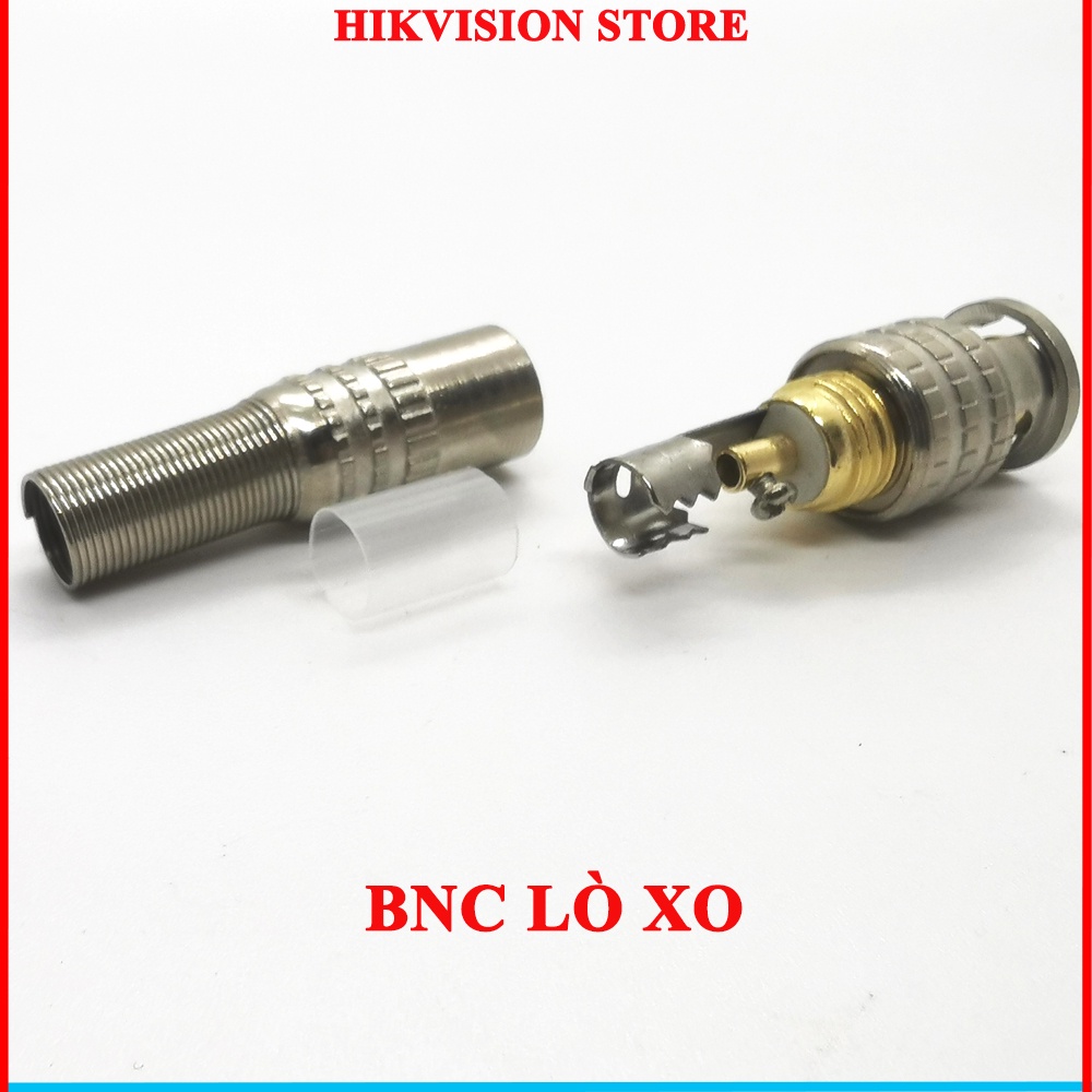 Hộp 100 jack BNC Lò Xo, BNC F5 dùng để kết nối tín hiệu Camera