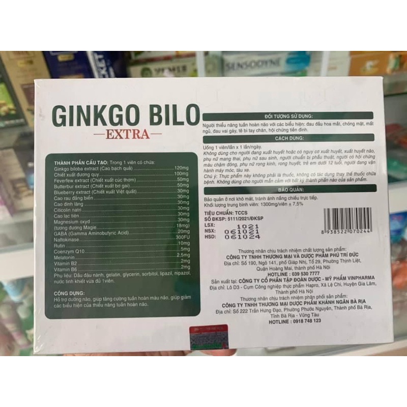 Bổ não Ginkgo bilo