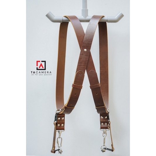 Dây Đeo 2 Máy Ảnh - Double Strap Da Thật Handmade TA5003