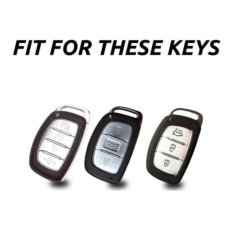 Bao Da Đựng Chìa Khóa Điều Khiển Từ Xa Cho Hyundai Tucson Creta ix25 i10 i30 i20 Verna Mistra Elantra 2015-2018