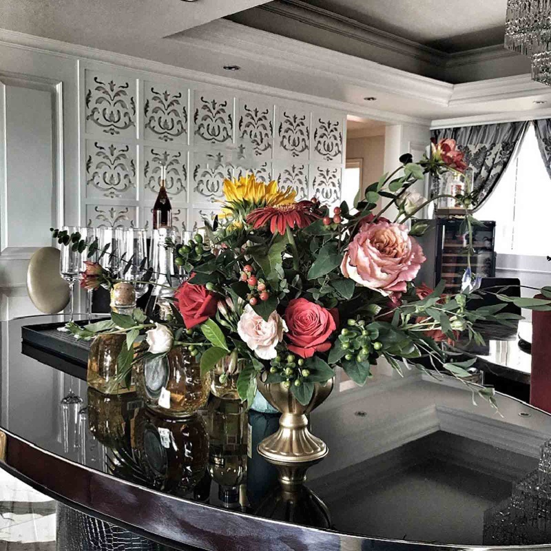 Chậu Hoa Bằng Kim Loại Phong Cách Vintage Dùng Trang Trí Nhà Cửa / Tiệc Cưới