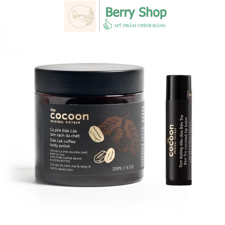 Tẩy tế bào chết body Cocoon & Tẩy tế bào chết mặt Cocoon