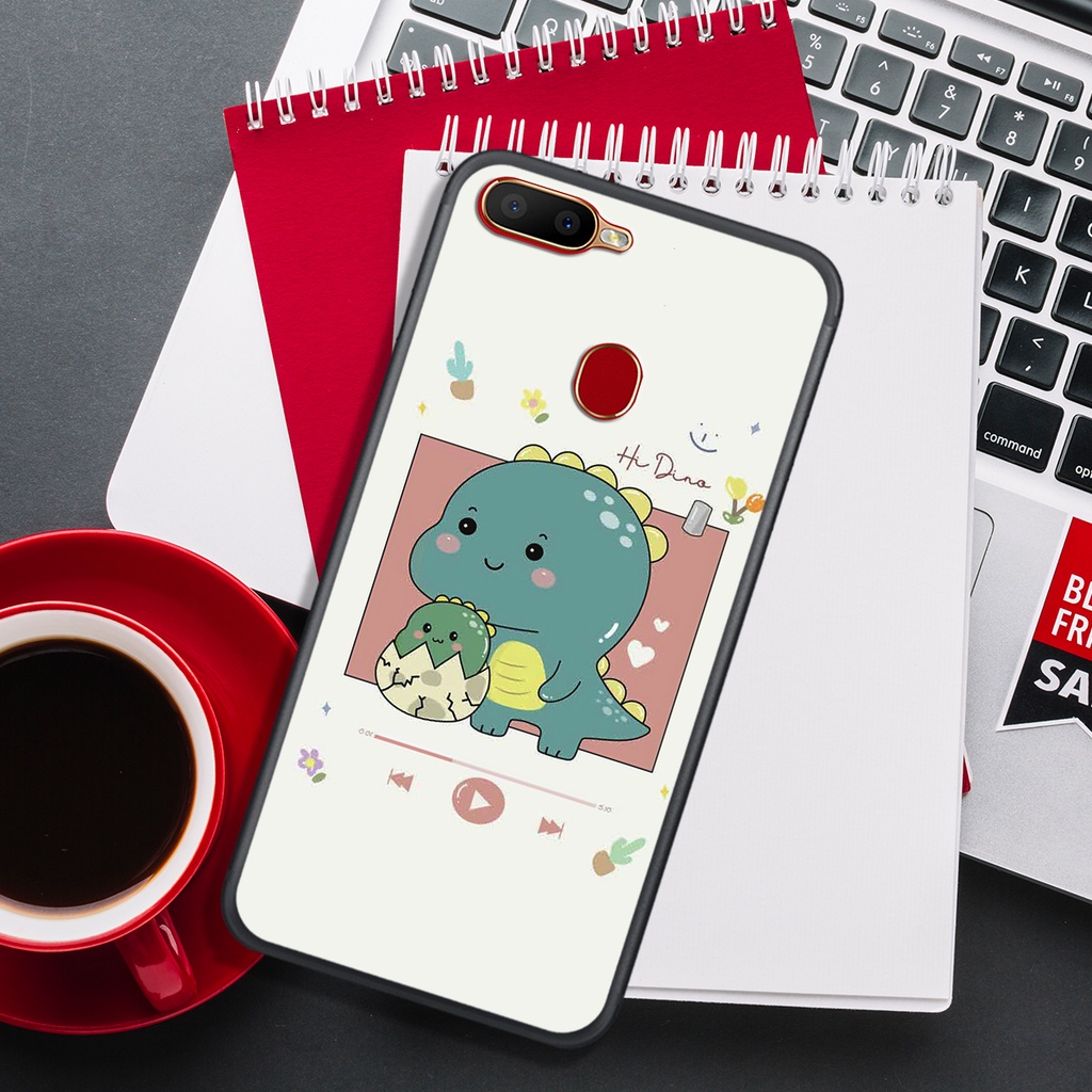 [HOT]ỐP OPPO A5S - A7 - A12 - F9 , IN HÌNH KHỦNG LONG CHIBI SIÊU DỄ THƯƠNG.