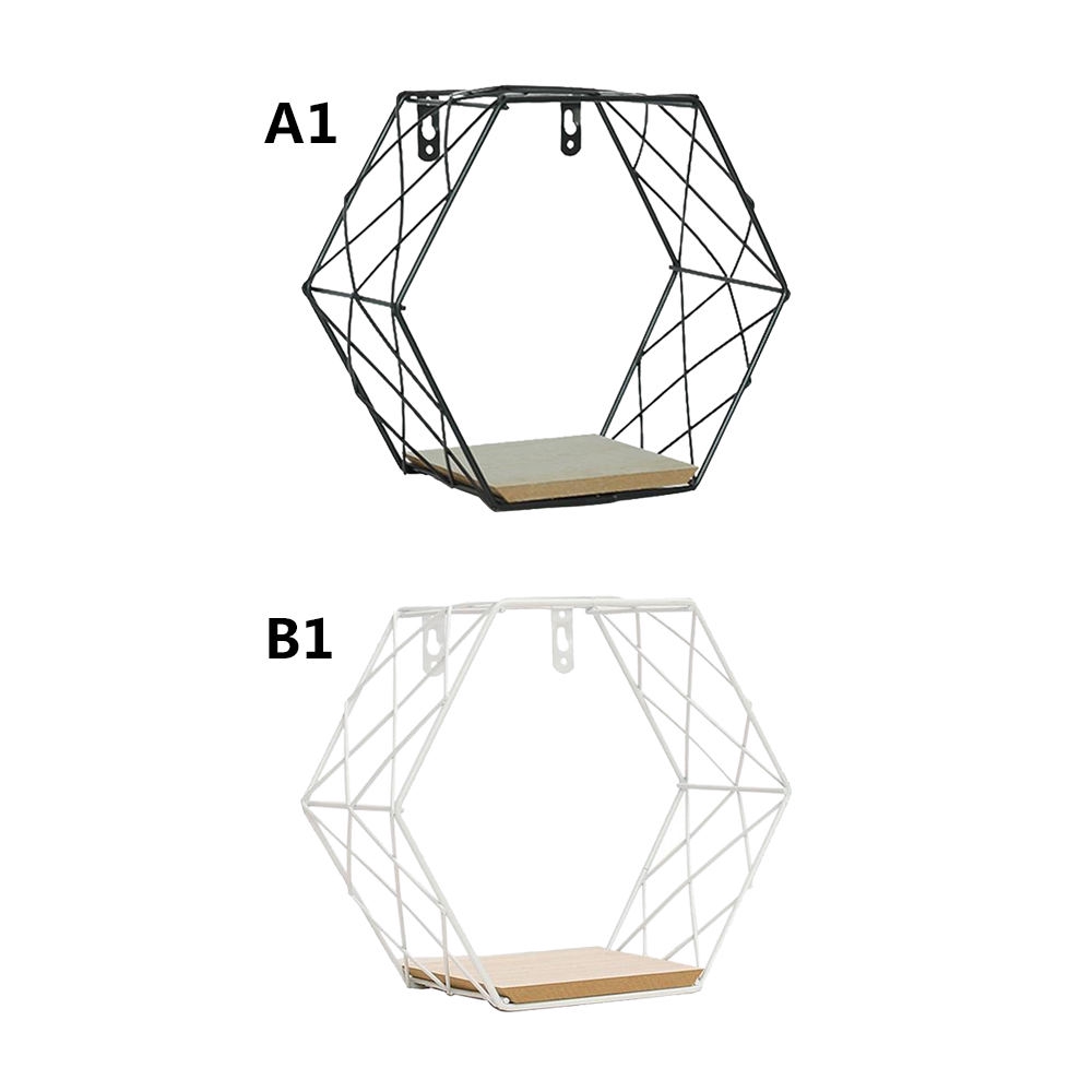 Kệ Để Đồ Treo Tường Hình Lục Giác