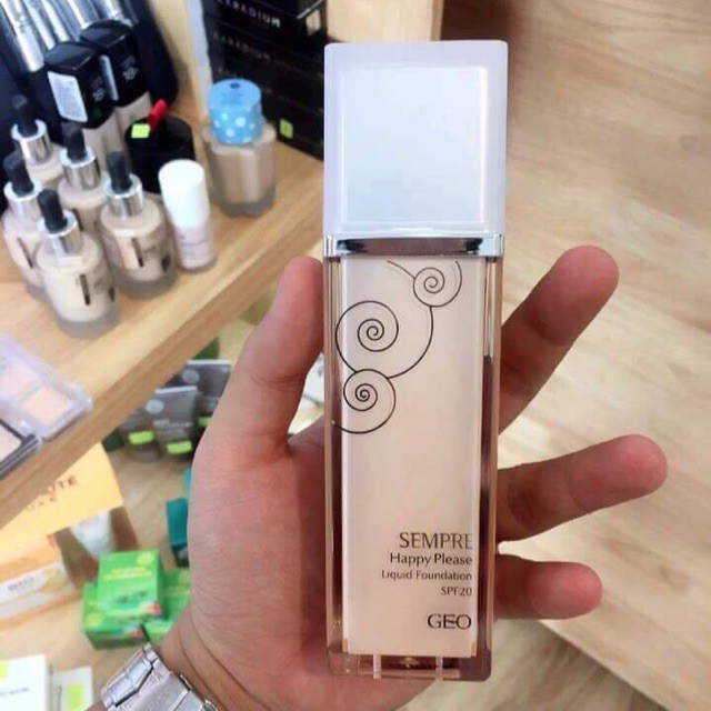 KEM NỀN TRANG ĐIỂM GEO SEMPRE HAPPY PLEASE LIQUID FOUNDATION 40ML CHÍNH HÃNG - 3576