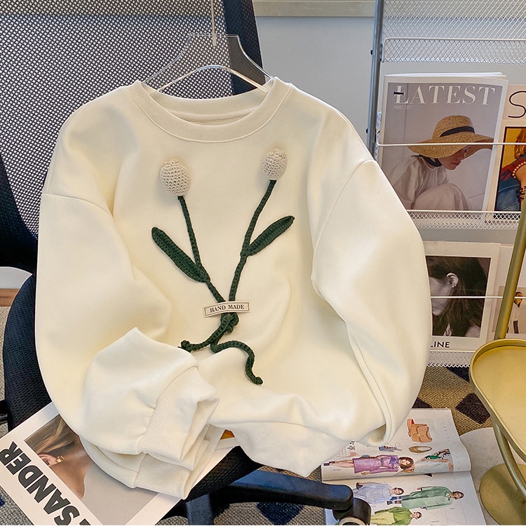 Áo Sweater Cổ Tròn Thiết Kế Mới Thời Trang Mùa Thu 2022 Dành Cho Nữ
