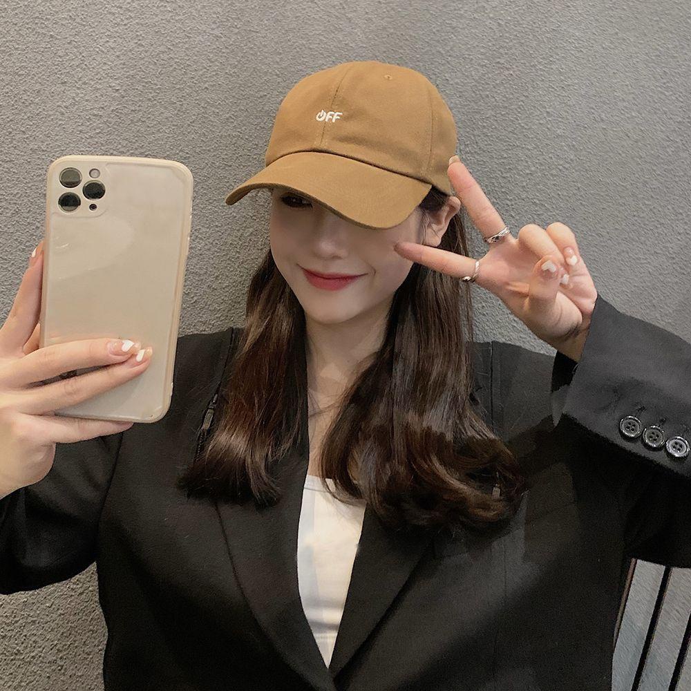 Mũ Lưỡi Trai Màu Ngà Thêu Họa Tiết Độc Đáo Thời Trang Xuân Hè Phong Cách Hàn Quốc Cho Nữ