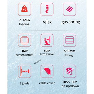 Giá Treo 2 Màn Hình NB H180 22-32 Inch - Xếp Màn Trên Dưới - ARM màn hình CHÍNH HÃNG -Gắn Bàn Xoay 360 ĐỘ