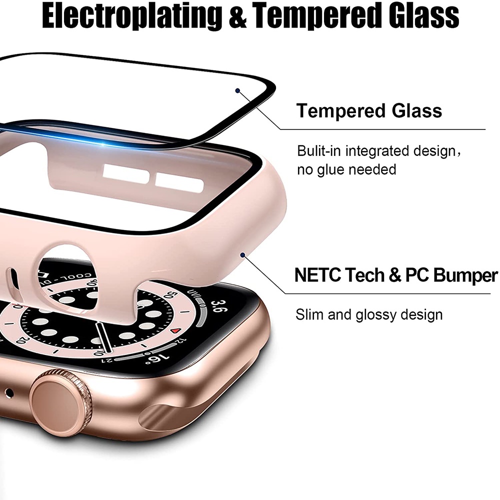 Kính Cường Lực Bảo Vệ Màn Hình Đồng Hồ Apple Watch Series SE 7 6 5 4 3 2 1 44mm 40mm 45mm 41mm 42mm 38mm