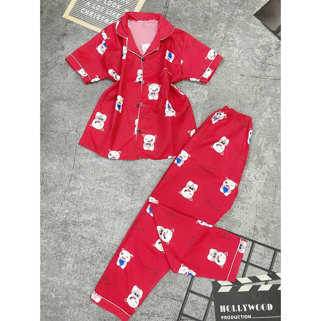 Đồ bộ Pijama 💖Freeship 💖 vải kate Thái họa tiết siêu cute