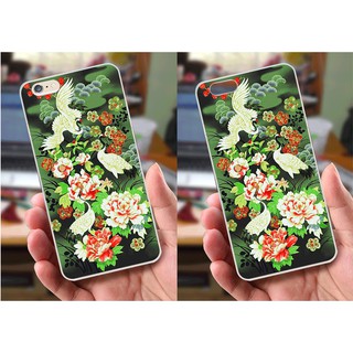 Ốp lưng iPhone 6 Plus / 6S Plus (dẻo viền trắng trong) - Hình Chim Công, Cá Chép, Cò