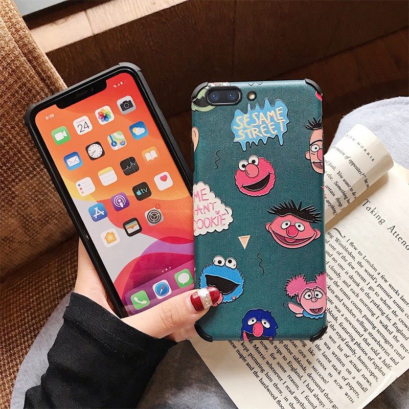 Ốp điện thoại TPU hoạt hình 3D Sesame Street OPPO A31 A91 A9 A5 2020 Reno3 2 Z Pro 10x Zoom R17 R15 R11s R9s F3 F1 Plus