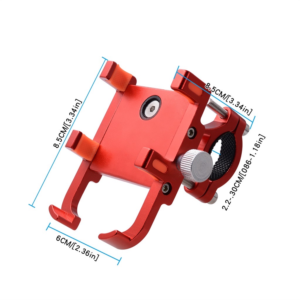 Giá Đỡ Điện Thoại Bằng Hợp Kim Nhôm Gắn Tay Lái Xe Đạp / Xe Mô Tô Tiện Dụng
