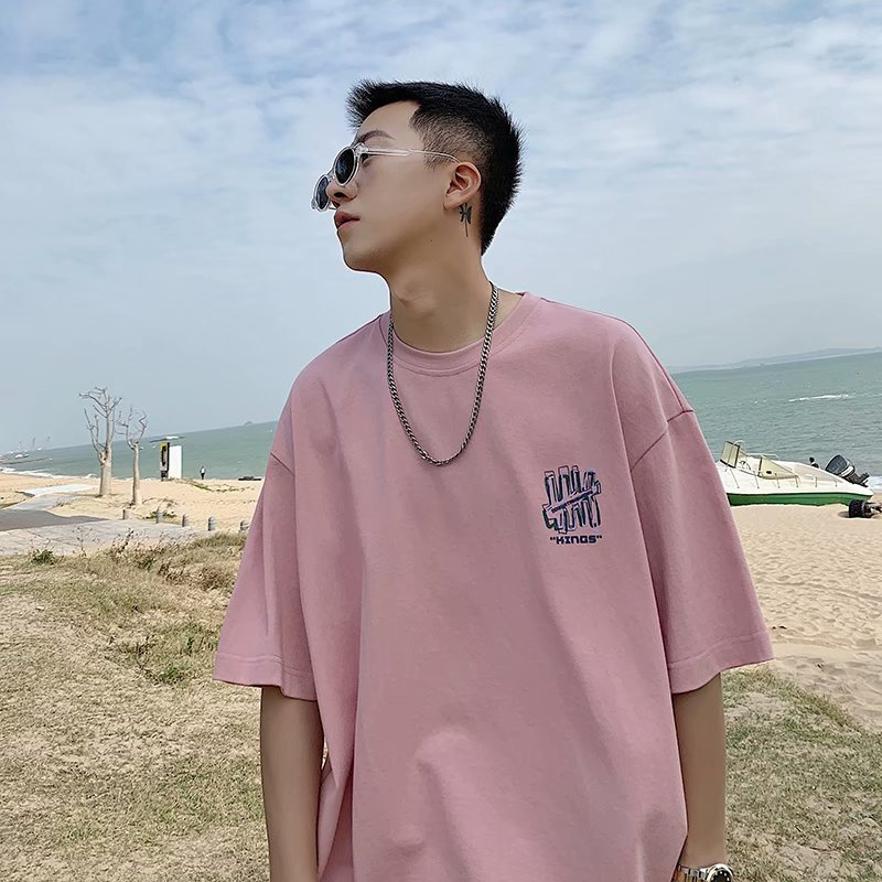 Áo thun tay ngắn in chữ phong cách Hàn Quốc 2021