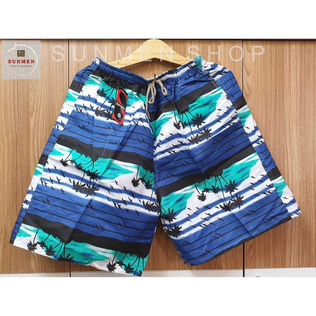 [HCM] Quần Short Nam Đi Biển 7 Màu In Họa Tiết Thời Trang SUNMEN Size Từ 55 - 80kg