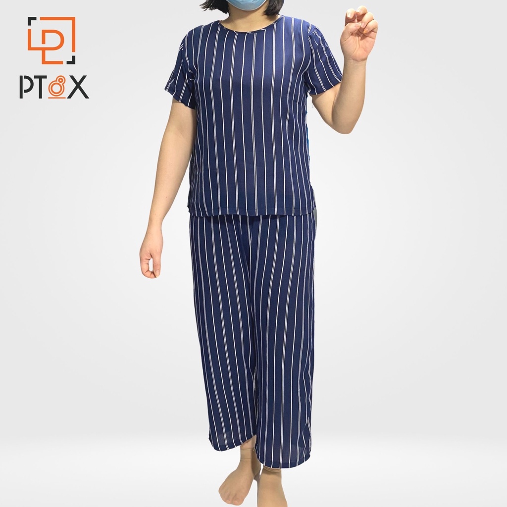 Bộ lanh pha đũi quần ống suông trung tuổi big size chào hè từ 50-70kg PT8X