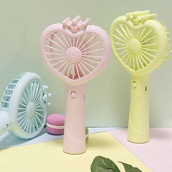 Quạt USB Mini Fan Hình Trái Tim  Tiện Lợi