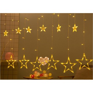 Đèn ngôi sao bự - ánh sáng nhiều màu - ánh sáng vàng ấm