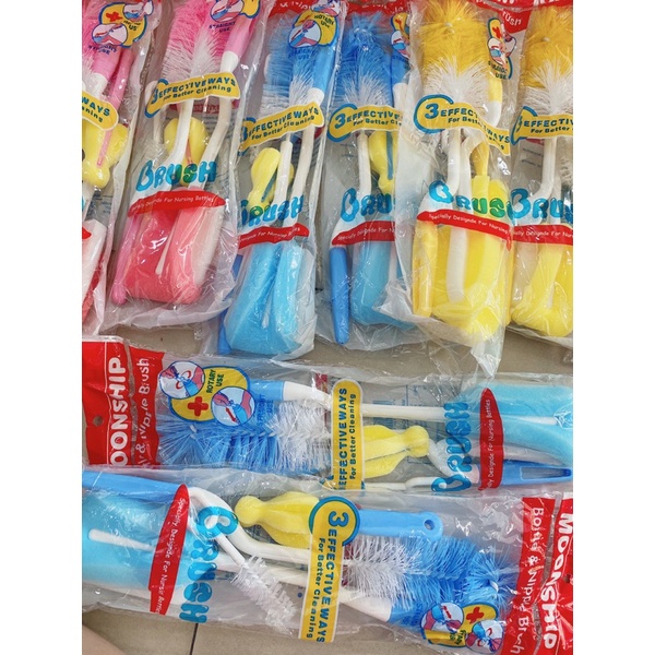 Cọ vệ sinh bình sữa 4 món Moonship