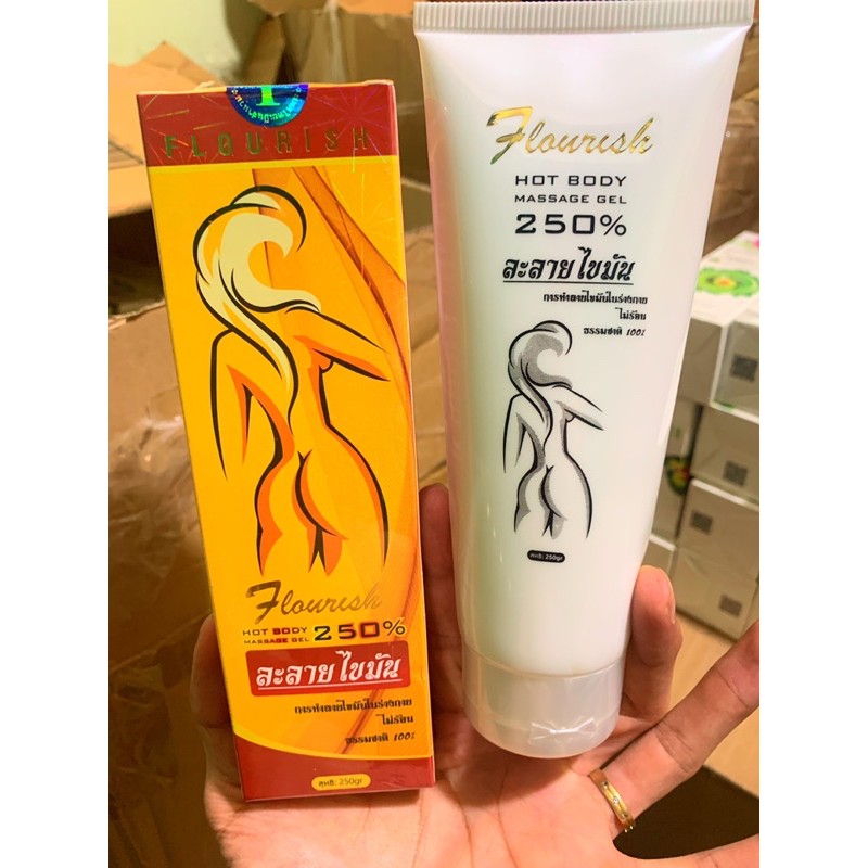 Kem tan mỡ bụng gừng Flourish 250ml Thái Lan (TUÝT)