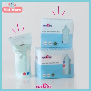 🍑Túi Trữ Sữa Spectra Cảm Ứng Nhiệt 200ml (30 Túi/ Hộp)