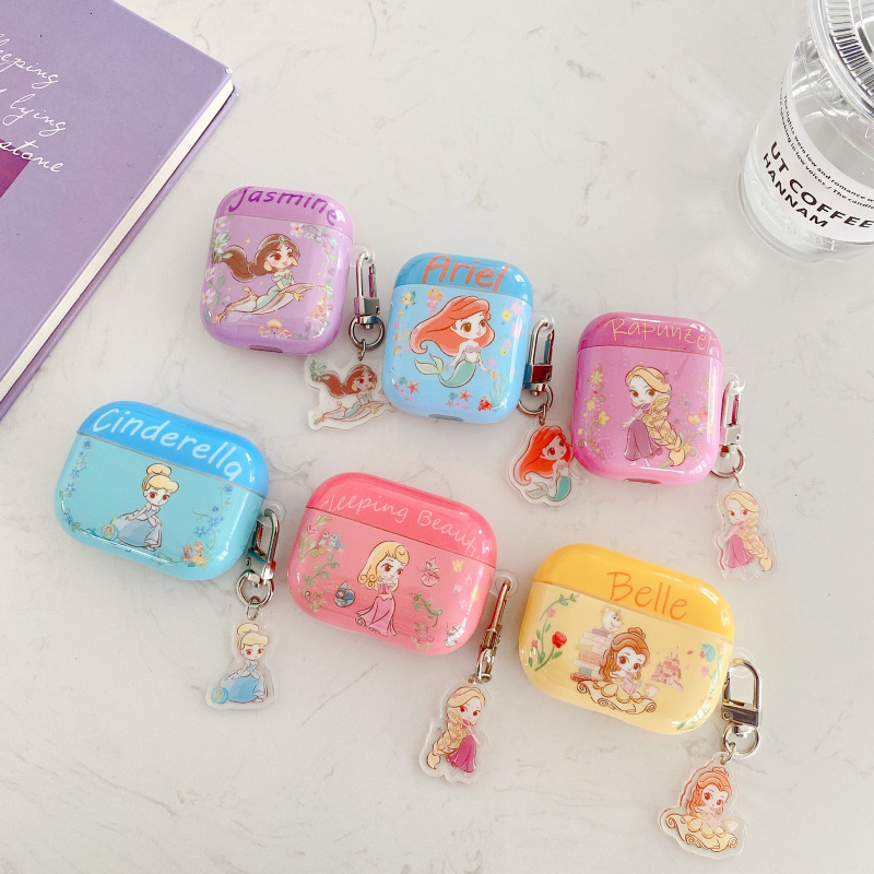 Ốp Bảo Vệ Hộp Đựng Tai Nghe Airpods 1 / 2 Hình Công Chúa Disney Xinh Xắn