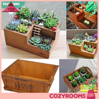 Khay gỗ trồng sen đá kiểu dáng cổ điển