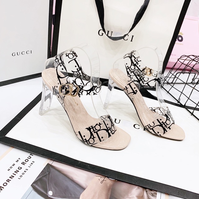 SALE Sandal mica chữ do gót dẹp 7p