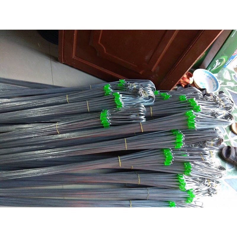 Combo 50, 100 móc kẽm, móc bọc nhựa, móc inox dài 80cm treo lan, trồng cây, hàng đẹp và có sẵn kho