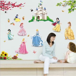 Decal dán tường hình công chúa cho bé