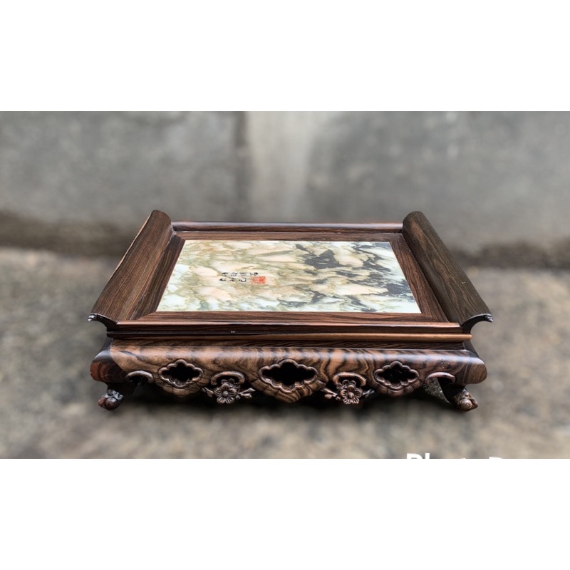 Khay trà Bông Mai,khay Ba Bông gỗ mun, gỗ trắc, gỗ hương cỡ 27-37 và 30-50