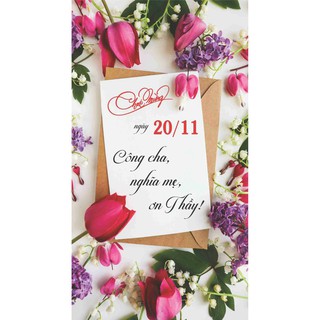 Sét 5 Thiệp chúc mừng 20/11 loại đẹp