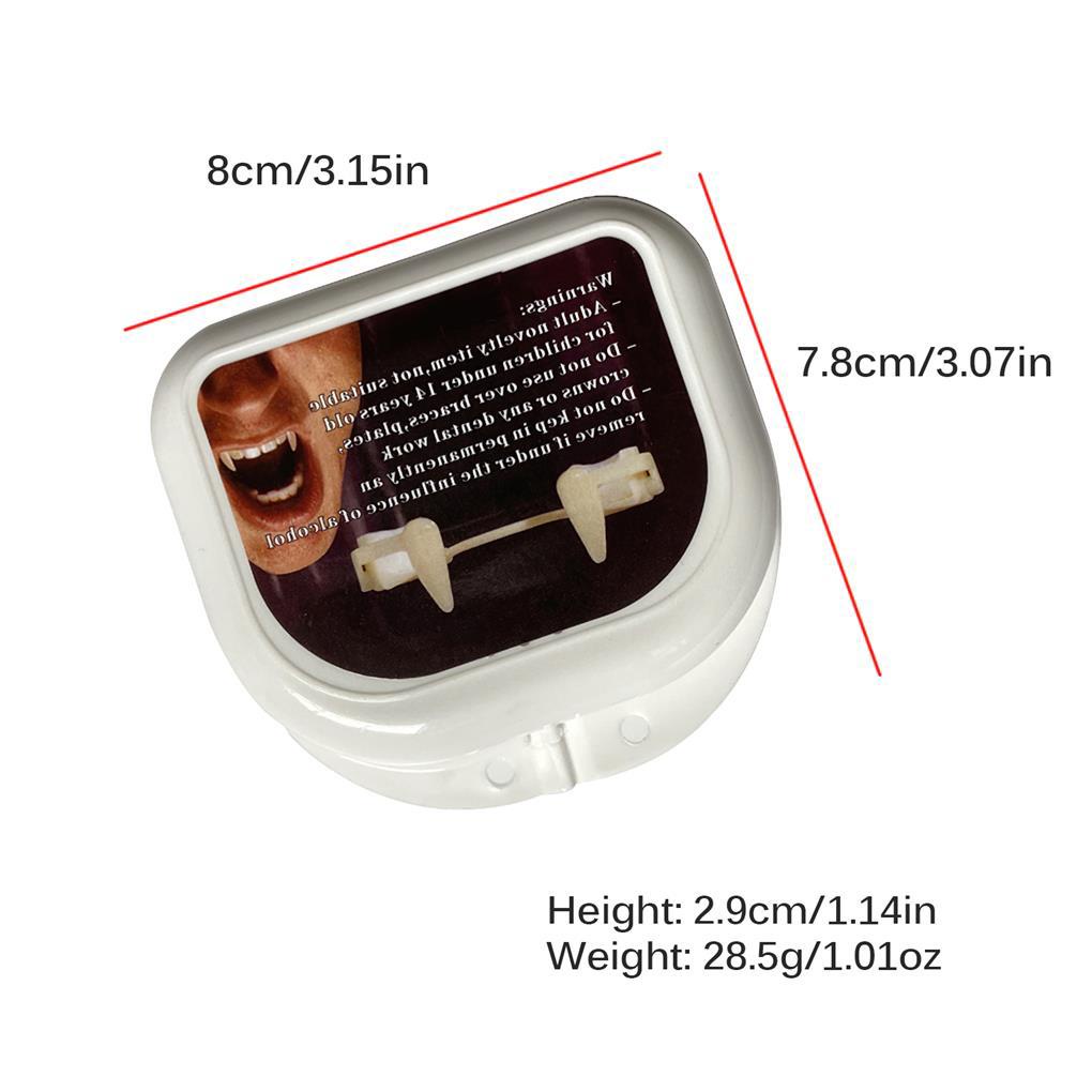 2 Răng Ma Cà Rồng Bằng Silicone Có Thể Tái Sử Dụng