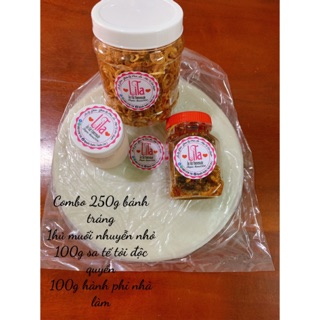 Combo tự trộn bánh tráng phơi sương 105k bánh mới mỗi ngày