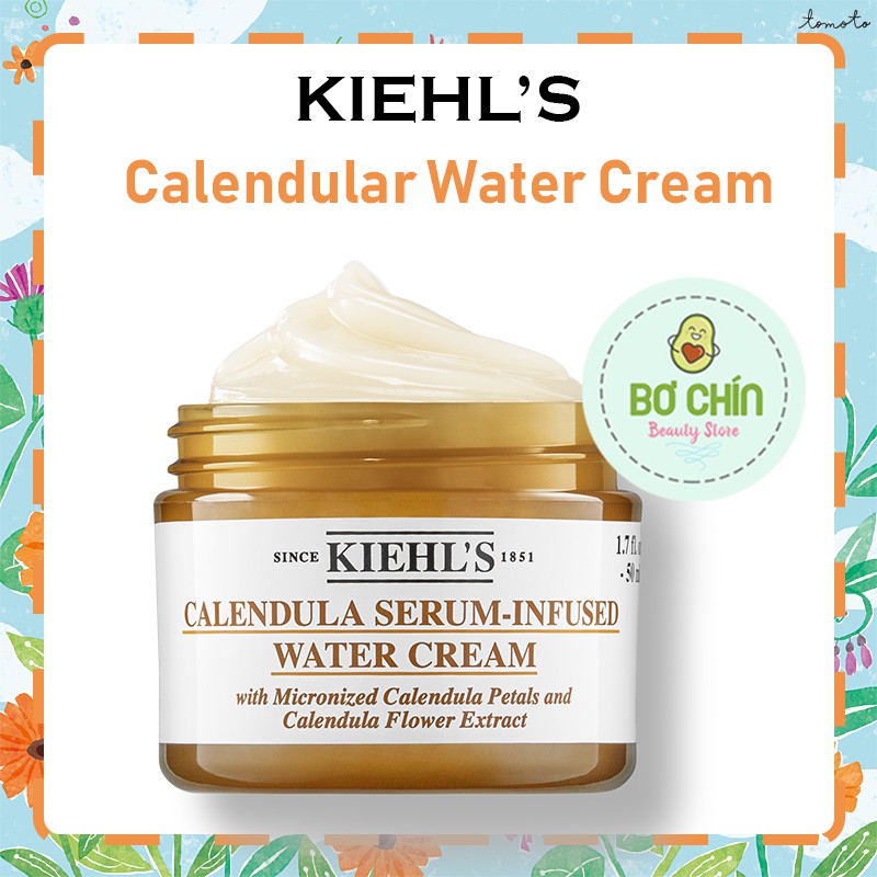 Kem dưỡng hoa cúc Kiehls Calendular Serum-Infused Water Cream