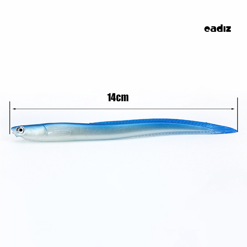 Set 5 Mồi Câu Cá Mềm Phát Quang Siêu Bền 14cm / 6.3g