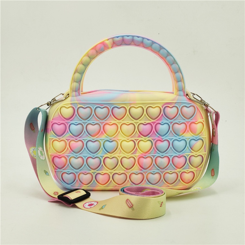 Pop It Messenger Đồ Chơi Fidget Spinner BằNg Silicon GiúP GiảM Stress Cho Bé GáI