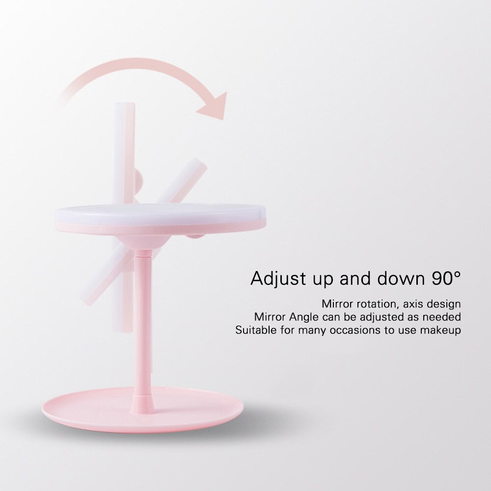 Gương trang điểm có đèn led cảm ứng 3 chế độ sáng