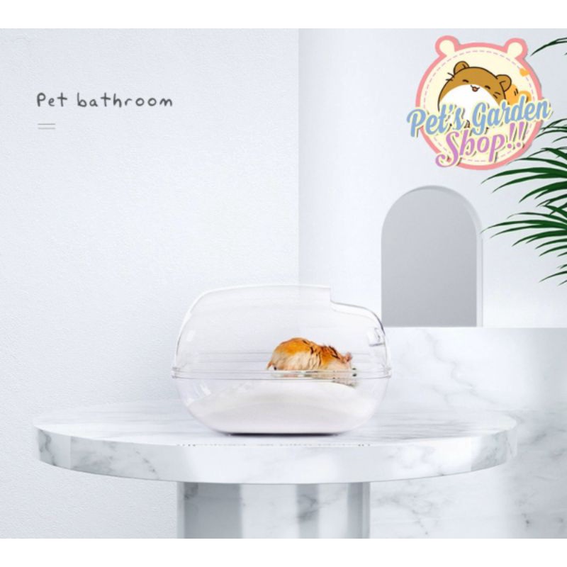 Nhà tắm mika big size cho hamster, đuôi mập...