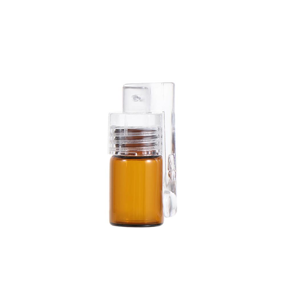 Hộp Đựng Thuốc Mini Bằng Thủy Tinh Có Nắp Lật Và Muỗng