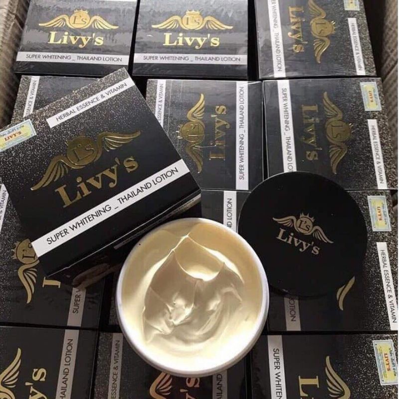 Kem Body Livy's đen Thái Lan, Kem Dưỡng Trắng Da Toàn Thân Thái Lan 250g