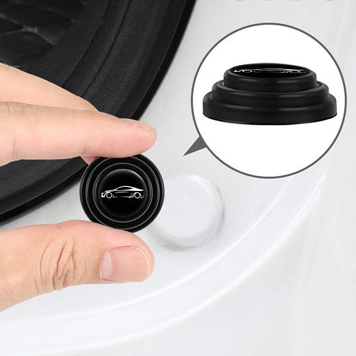 Bộ 4 Miếng Đệm Dán Hình Nón Bảo Vệ Điểm Đóng Mở Cửa Xe Ô Tô Đường Kính 27mm Giảm Tiếng Ồn Tránh Trầy Sơn Tiện Dụng