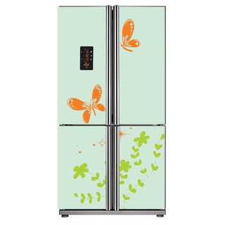 Decal dán tủ lạnh loại 4 cửa