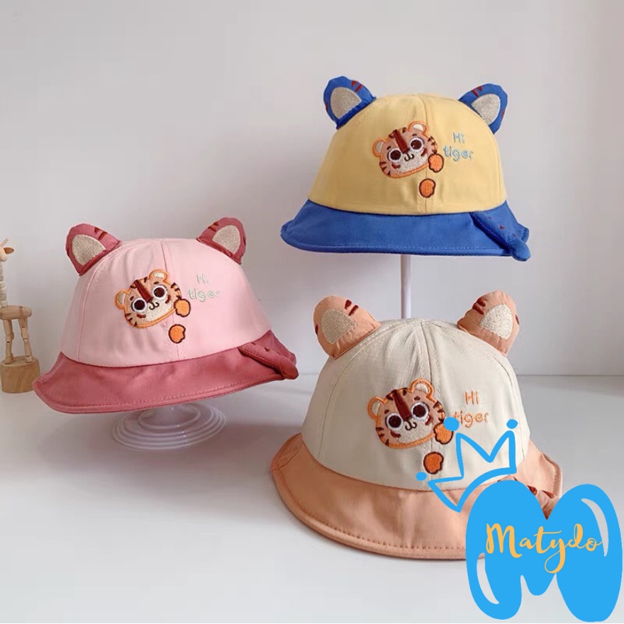 Mũ vành tròn cho bé trai bé gái nón trẻ em phong cách hổ Tiger phụ kiện mũ nón MU006