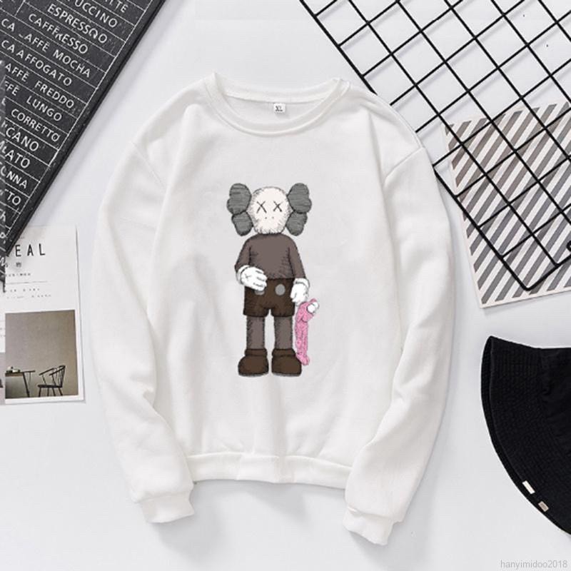 Áo Sweater Nam Nữ Nỉ Bông Hình Kaws Unisex