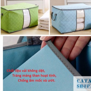 TÚI VẢI ĐỰNG CHĂN MÀN THAN HOẠT TÍNH CHỐNG ẨM MỐC